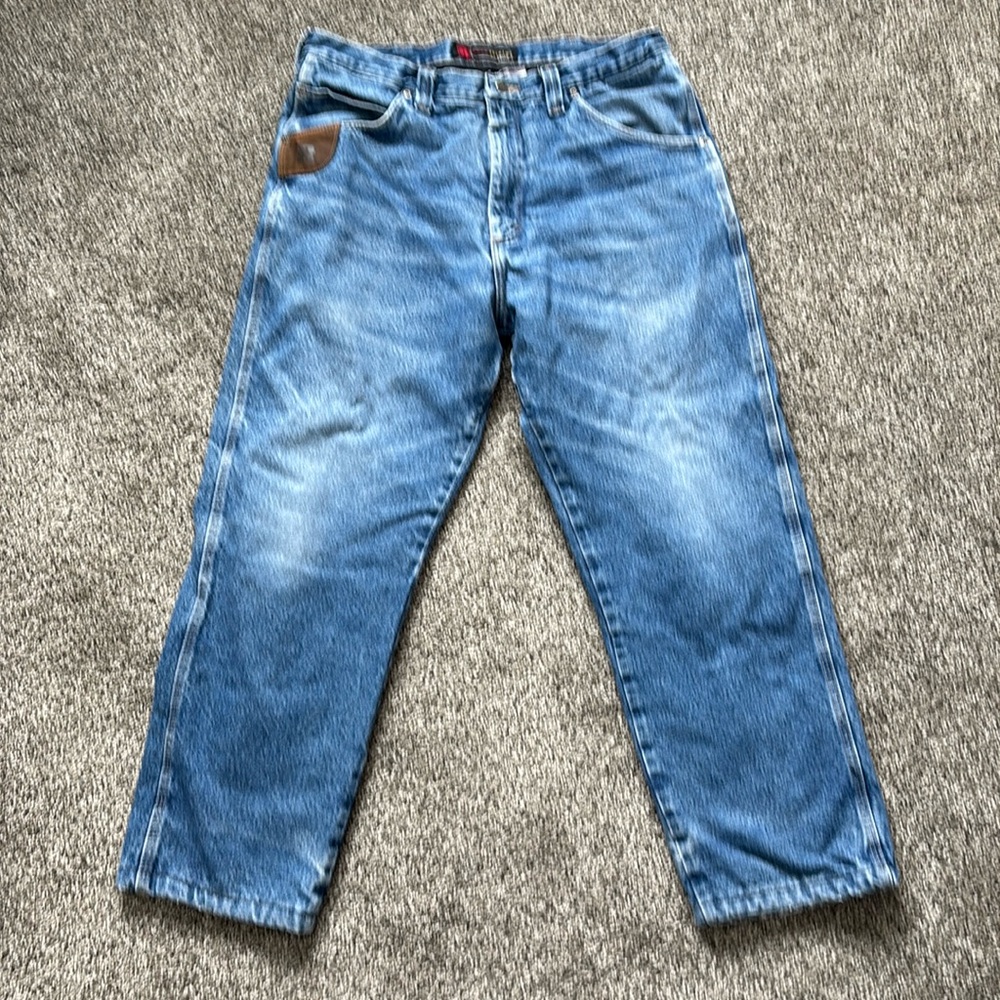 Wrangler Men’s Riggs Size 36 X 29 Insulated 100% Cotton Denim Jeans-READ DETAILS